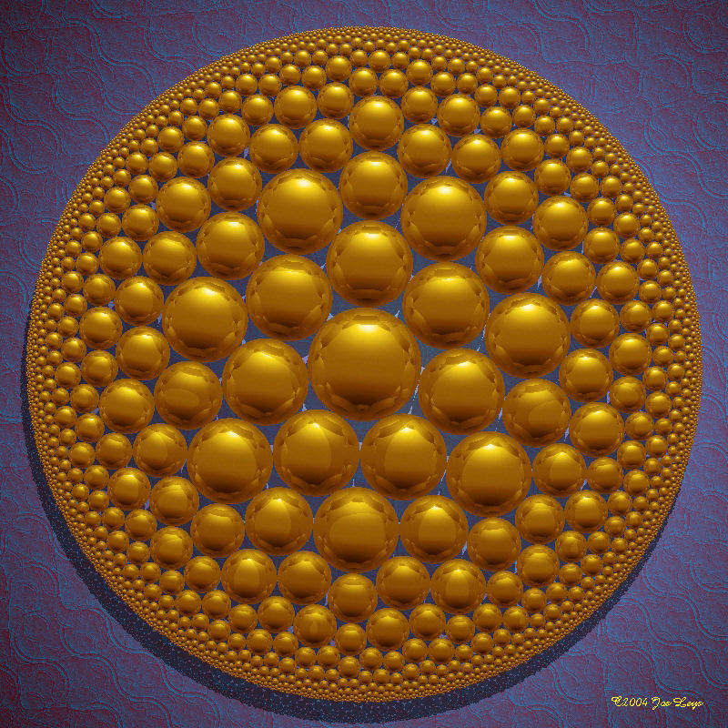 Empilement de sphères hyperbolique, par Jos Leys.