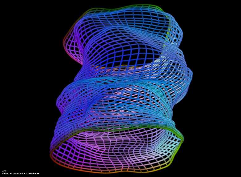 Un cylindre « froissé » défini à l’aide de trois champs bidimensionnels, Jean-François Colonna
