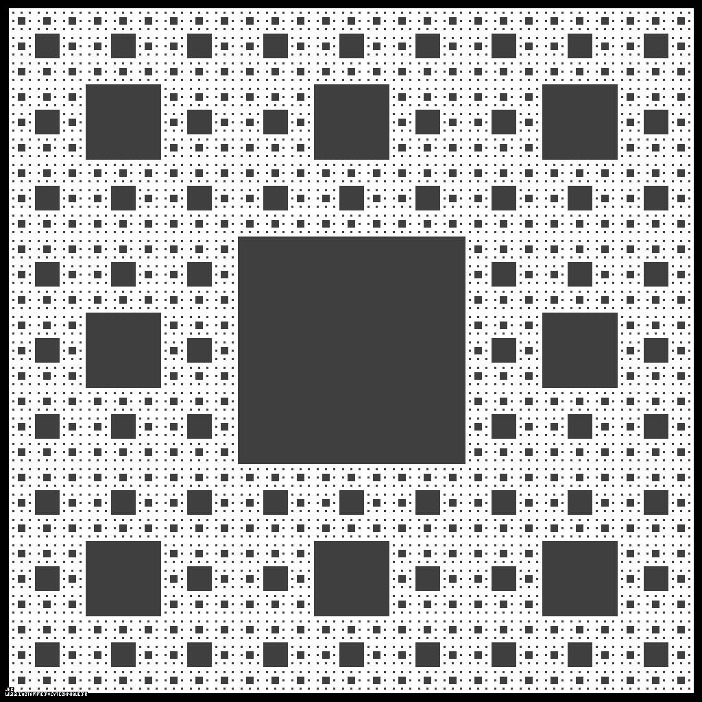 Le tapis de Sierpinski par J.-F. Colonna.