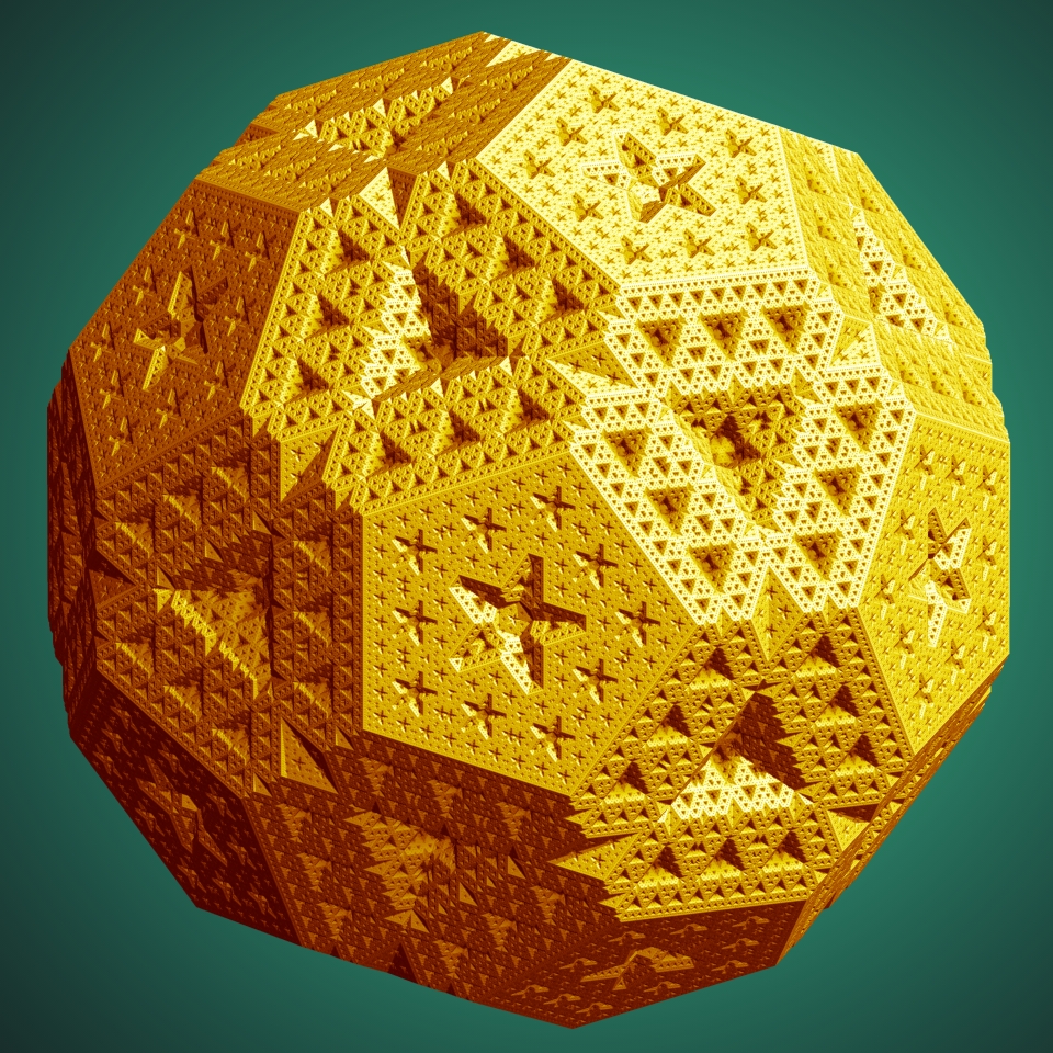 Un ballon de foot fractal, par Jos Leys.