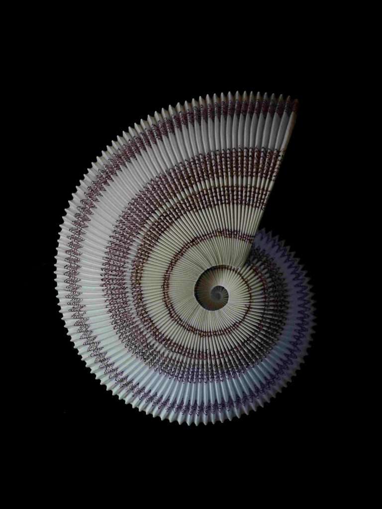 Mathématique et philosophie, Sculpture textile par Mélanie Nitting.