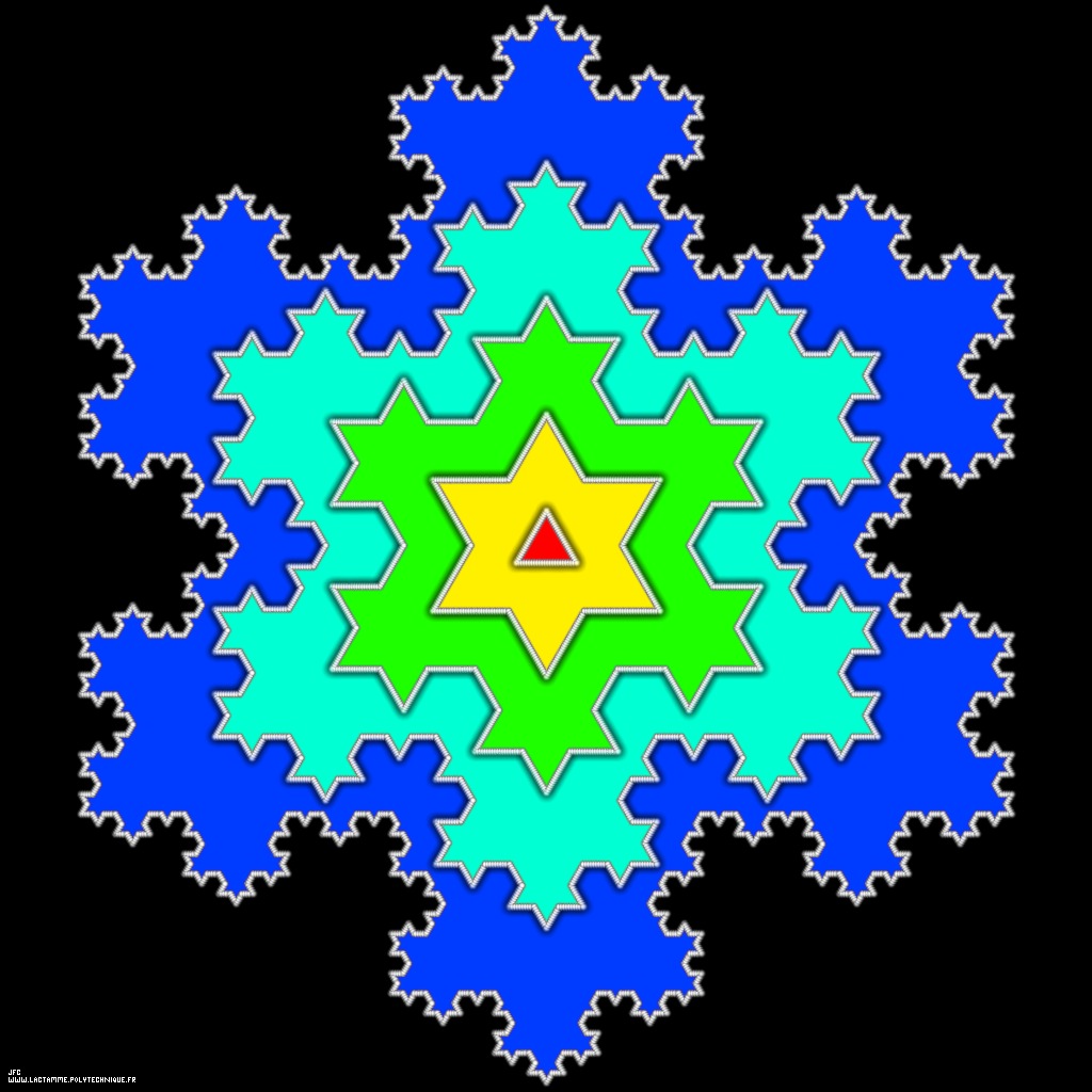 Flocon de neige de von Koch, par JeanFrançois Colonna.